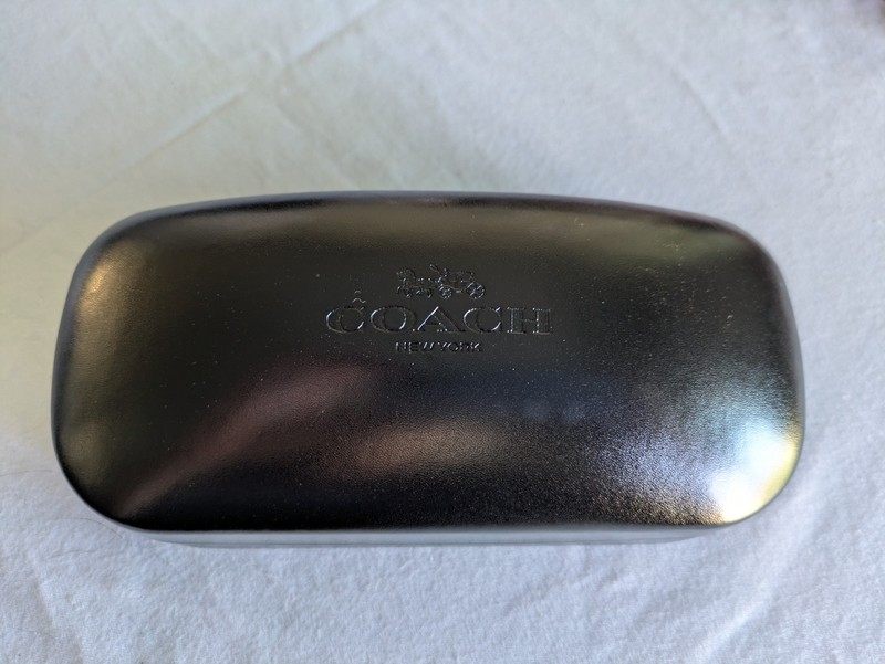 COACH Sunglass/eyeglass Case.  Black - Large Case