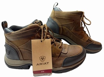 Ariat ATS Terrain Men s Sz 9.5D Brown Leather Hiking Endurance Boots NWT No Box