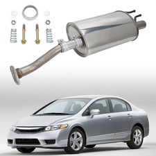 Rear Exhaust Muffler W Gaskets For Honda Civic 1.8l 1.3l 2006 -2010 2011 54668 Rear Exhaust Muffler W Gaskets For Honda Civic 1.8l 1.3l 2006 -2010 2011 54668