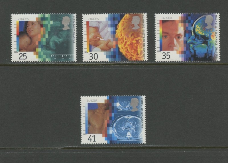 GREAT BRITAIN 1577-1580, 1994 EUROPA (MEDICAL DISCOVERIES), MNH (GB6887)