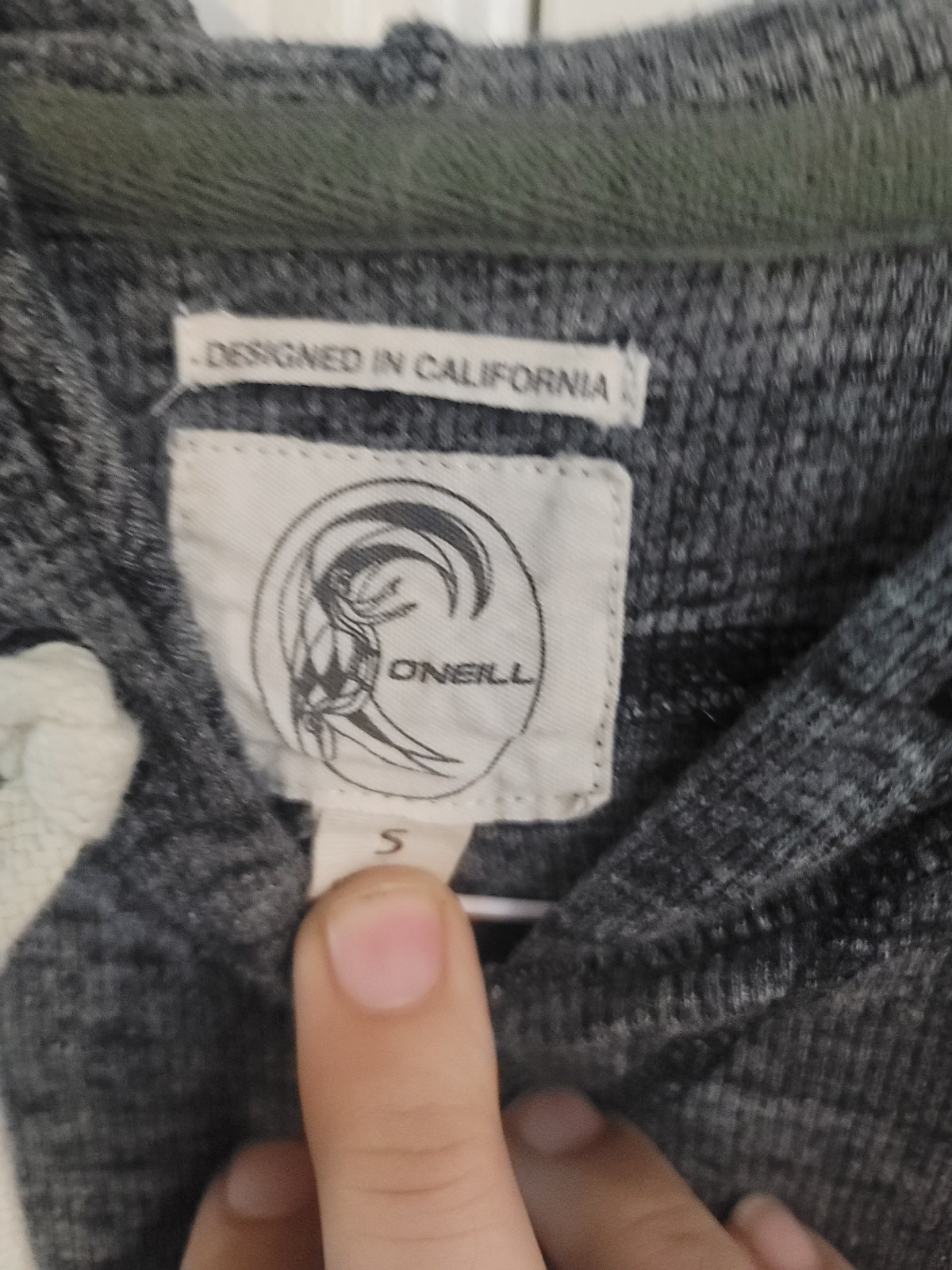 O'Neill Gray Lightweight Pullover Long Sleeve Hoo… - image 3