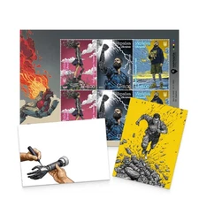 Postage set 3 in 1 «Country of Superhumans» Ukrposhta 2025