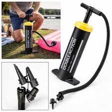 Jumbo Stirrup Air Pump 2 Litre Double Action Quick Inflator Airbed Lilo Camping