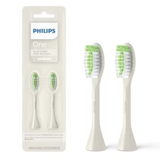 Philips One by Sonicare Replacement Brush Heads -2 Pack - Snow - BH1022/07