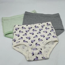 3 New Hanna Andersson Organic Cotton Underwear Brief Unders Panties Sz S Unicorn