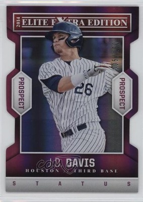 2014 Elite Extra Edition Prospects Status Purple Die-Cut /150 JD Davis #16 1x9