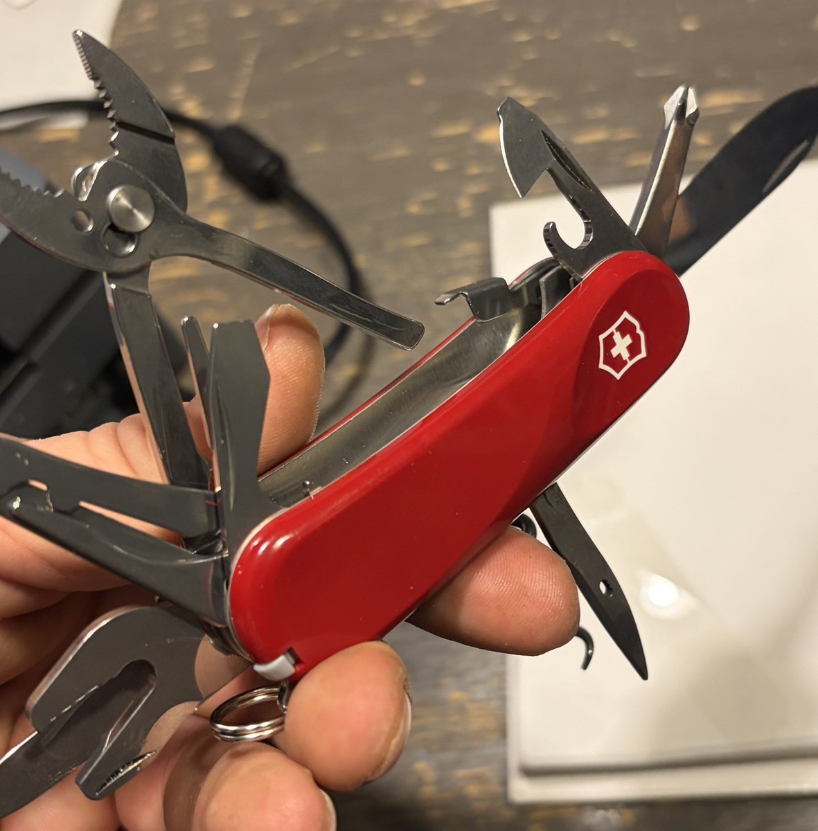 Victorinox Swiss Army Red Evolution S557 Multi-tool Knife Scissors