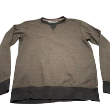 The Normal Brand Sweater Mens Small Crewneck Pullover Brown Casual Long Sleeve