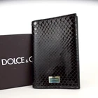 Authentic Dolce & Gabbana passport case leather[Used]
