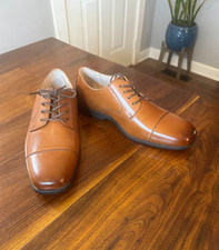 NEW Florsheim Reveal Cap Toe Oxford Shoes 16599-221 Brown Cognac Boys 6 M