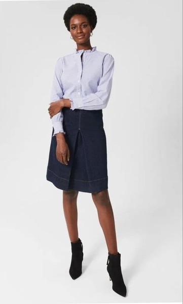 Women Hobbs Skirt Blue M