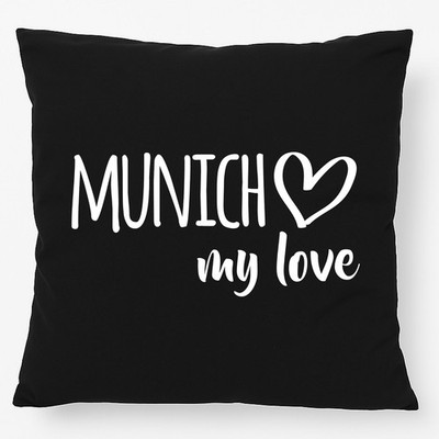 Kissen Munich my love Geschenkidee Munich Geschenk Präsent Mitbringsel Souvenir