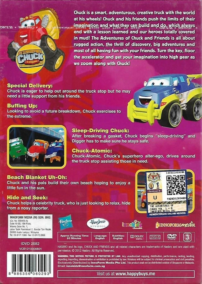 The Adventures of Chuck And Friends DVD Vol.2 Season 1 Selected 6 Episodes Dolby Foto 2 de 4