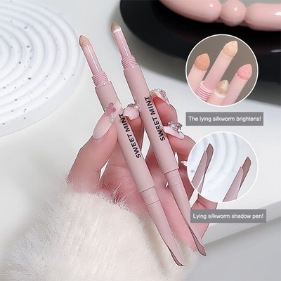 2in1 Double-ended Silkworm Eyeliner Shadow Highlight Naturally Brightening