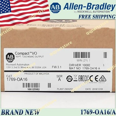 AB Original Sealed 1769-OA16/A CompactLogix 16pt Output 1769OA16 serA Free Ship