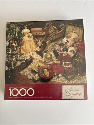 VTG New Sealed ''A Christmas Legacy''  Hallmark 1000 Piece Puzzle Family Time Gift