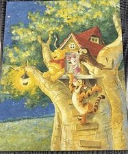 Winnie Pooh- Canvas Picture - 16”X20” - Tigger, Piglet, & Owl Tree House Decor