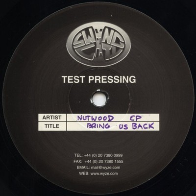 DJ Rupert - Nutwood EP - UK 12'' Vinyl - 2005 - Swing City Records