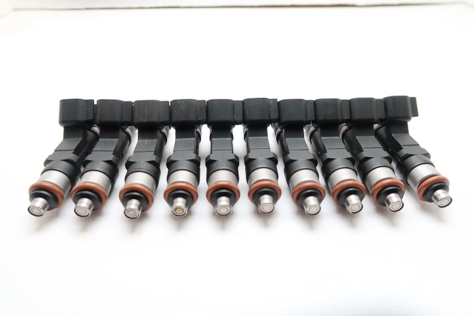 JUEGO 10 INYECTORES DE COMBUSTIBLE DE ACTUALIZACIÓN PARA FORD F-350 2011-2016 V10 6,8 4 ORIFICIOS Foto 4 de 4