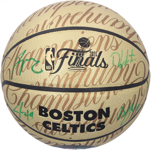 Celtics 2024 Finals Champs Signed Wilson Collectors Edition Ball w/4 Autos LE 50