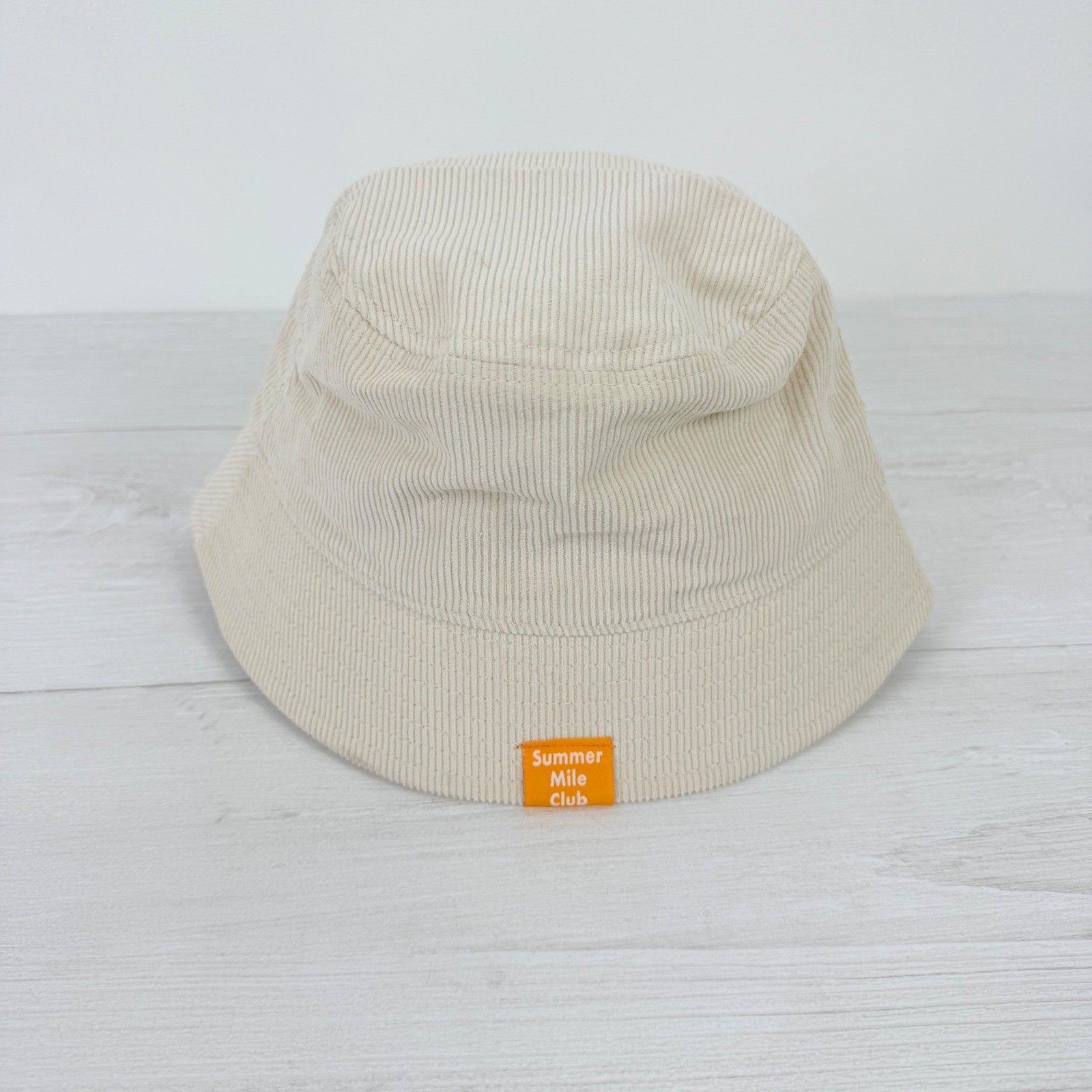 Hoka Bucket Hat Corduroy Beige Teal Logo Summer Mile Club Unisex thumbnail 6