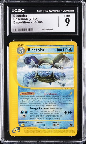 Blastoise graded CGC 9 for sale on eBay