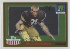2005 Topps All American Retired Edition Chrome Gold /555 Dick Anderson #32 k2f