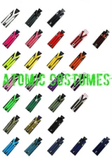 Suspenders Quality Clip On Costume Adult Mens Womens Fancy Dress Bright NEW