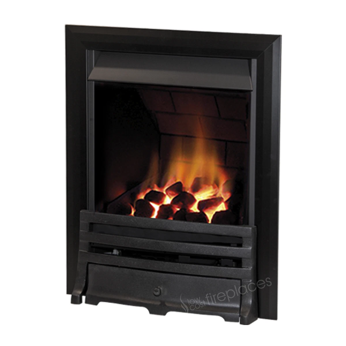 BLACK CHIMNEY COAL FIREPLACE INSET INSERT CONTEMPORARY SLIMLINE MODERN GAS  FIRE | eBay