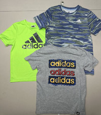 Lot of 3 - Adidas Youth - Boys Activewear Tee Shirts - Size Small
