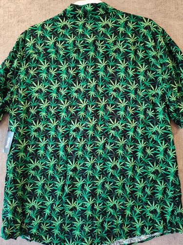 Spencer’s Herren Hemd Marihuana Grasgrün Button Down XL - Bild 6 von 9