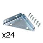 EVERBILT 4 in. ZINC-PLATED HEAVY DUTY CORNER BRACES CASE OF 24 **FREE SHIPPING**