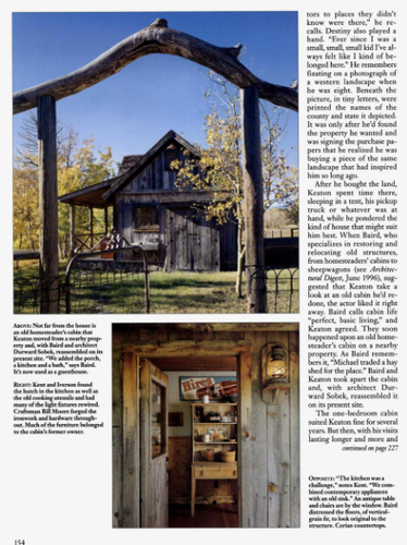 Micheal Keaton June 1997 Architectural Digest All American Country House Special - Picture 5 of 13
