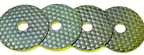 Diamond Polishing Pads 4 inch Dry 4 Piece 800 grit Granite Stone Concrete Marble - Bild 3 von 3