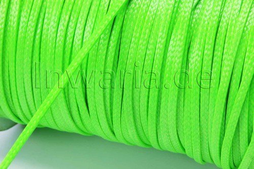 Cordón plano de 2 mm cuerda 1/5 m encerada cordón plano cordón de poliéster, BK-46 - Imagen 6 de 16