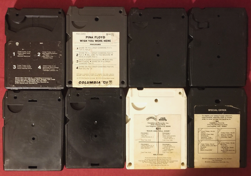 LED ZEPPLIN PINK FLOYD KISS BLACK SABBATH ALICE COOPER LOT OF 8 8 TRACK TAPES - Picture 2 of 3