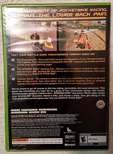 Microsoft Xbox 360 Burger King - Pocket Bike Race Video Game Racing Simulation - Picture 3 of 3