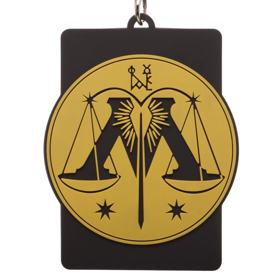 Harry Potter Ministerio de Magia Cordón Identificación Insignia Titular Llavero Cosplay Empleado Foto 2 de 3