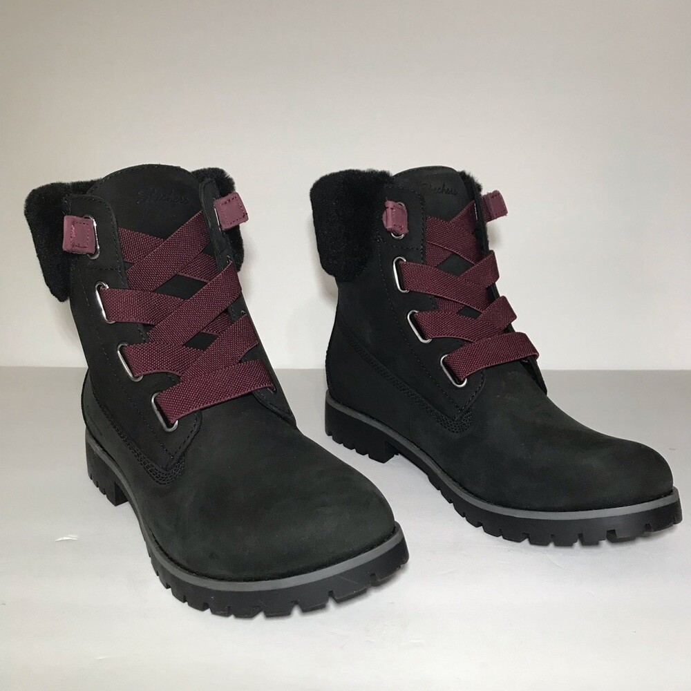 Skechers Cypress Big Plans Gored Lace Hiker Boots Size: