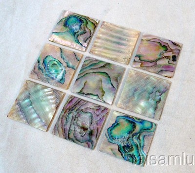 For making ukulele and mandolin green abalone square blocks, 9 pieces ...