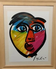 Original Peter Robert Keil expressionism oil painting size 19”X23” framed