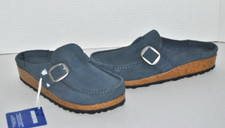 NWOT Birkenstock Buckley Suede Clog Navy Suede Women's Size 5-5.5 US/ 36 EU
