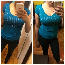 v neck t shirt women Small