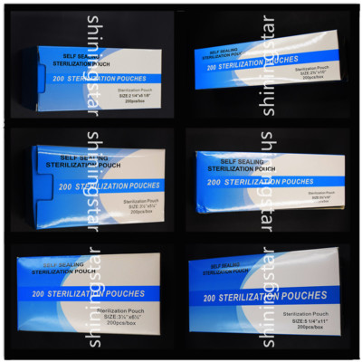 6 Sizes Dental Autoclave Pouch Premium Sterilization Self-Sealing Bag Variable