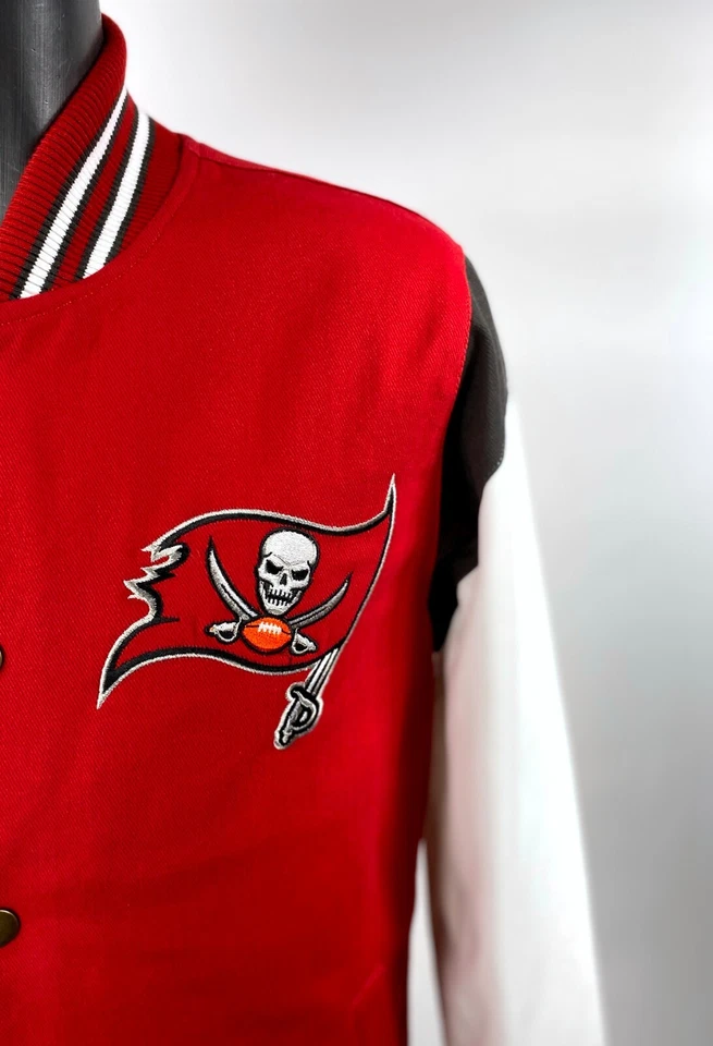 Chaqueta de algodón Tampa Bay Buccaneers 2 veces SUPER BOWL CHAMPIONSHIP MEDIANA Foto 3 de 4