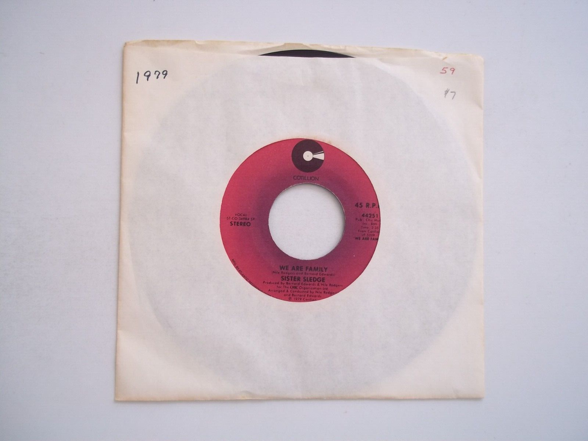 SISTER SLEDGE - We Are Family / Easier To Love - 45 RPM 7