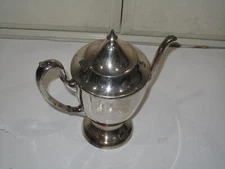 Vintage Sheets ROCKFORD 1875 Triple Silver Plate Coffee/Tea Pot - #3590