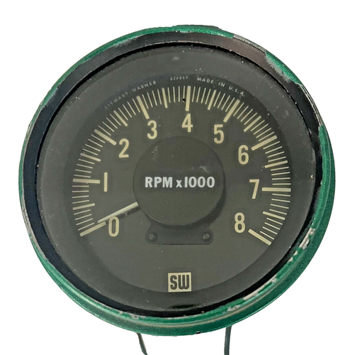 Vintage SW Stewart Warner 8000 8k Tachometer Tach 997JS6 Hardware Hot Rod - Picture 5 of 5