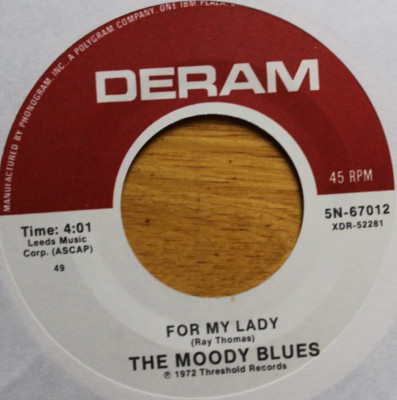 THE MOODY BLUES JUST A SINGER IN A ROCK & ROLL BAND 45RPM 7'' JUKEBOX RECORD NM