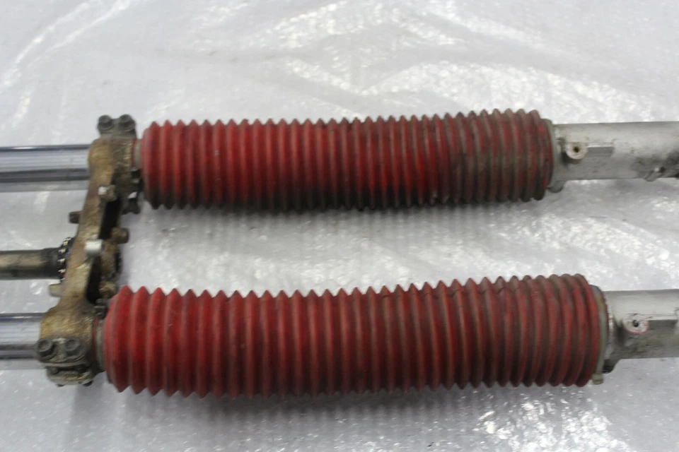 Gabel Vorderradgabel mit Gabelbrücke Front Honda NX 650 Dominator RD02 #R7090 - Bild 3 von 4